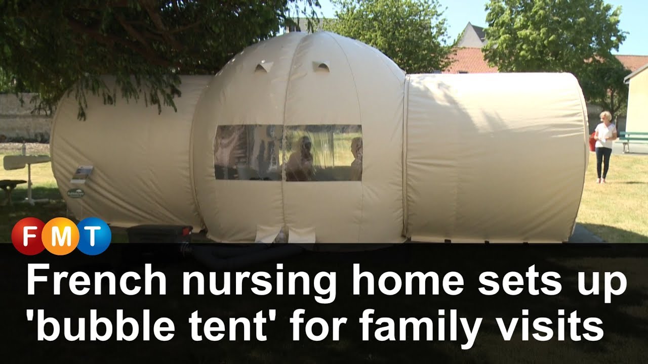 French nursing home sets up 'bubble tent' for family visits