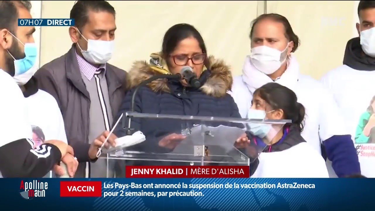 Marche blanche pour Alisha, morte noy&eacute;e apr&egrave;s avoir &eacute;t&eacute; violemment frapp&eacute;e par deux camarades