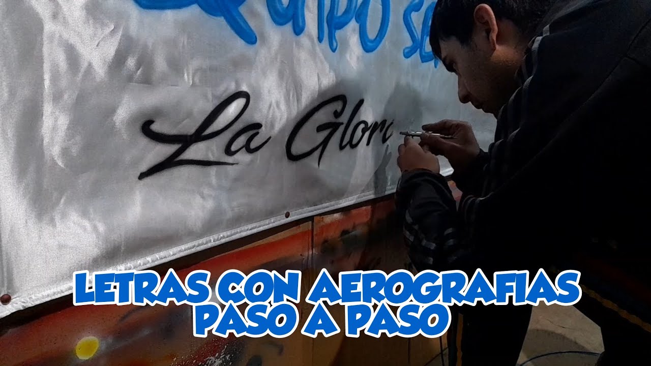Truco para PINTAR LETRAS con AEROGRAFIAS
