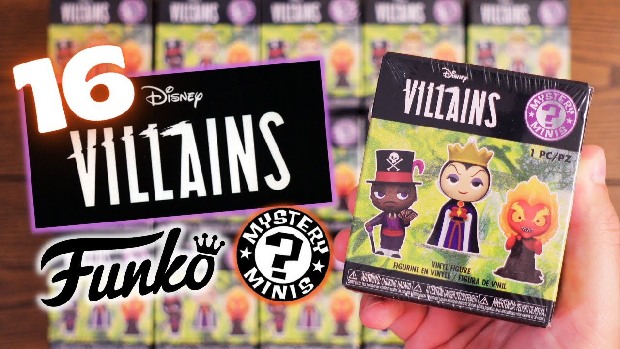 16 Disney Villains Funko Mystery Mini Figures | Unboxing New Disney Villain Blind Box Mystery Minis
