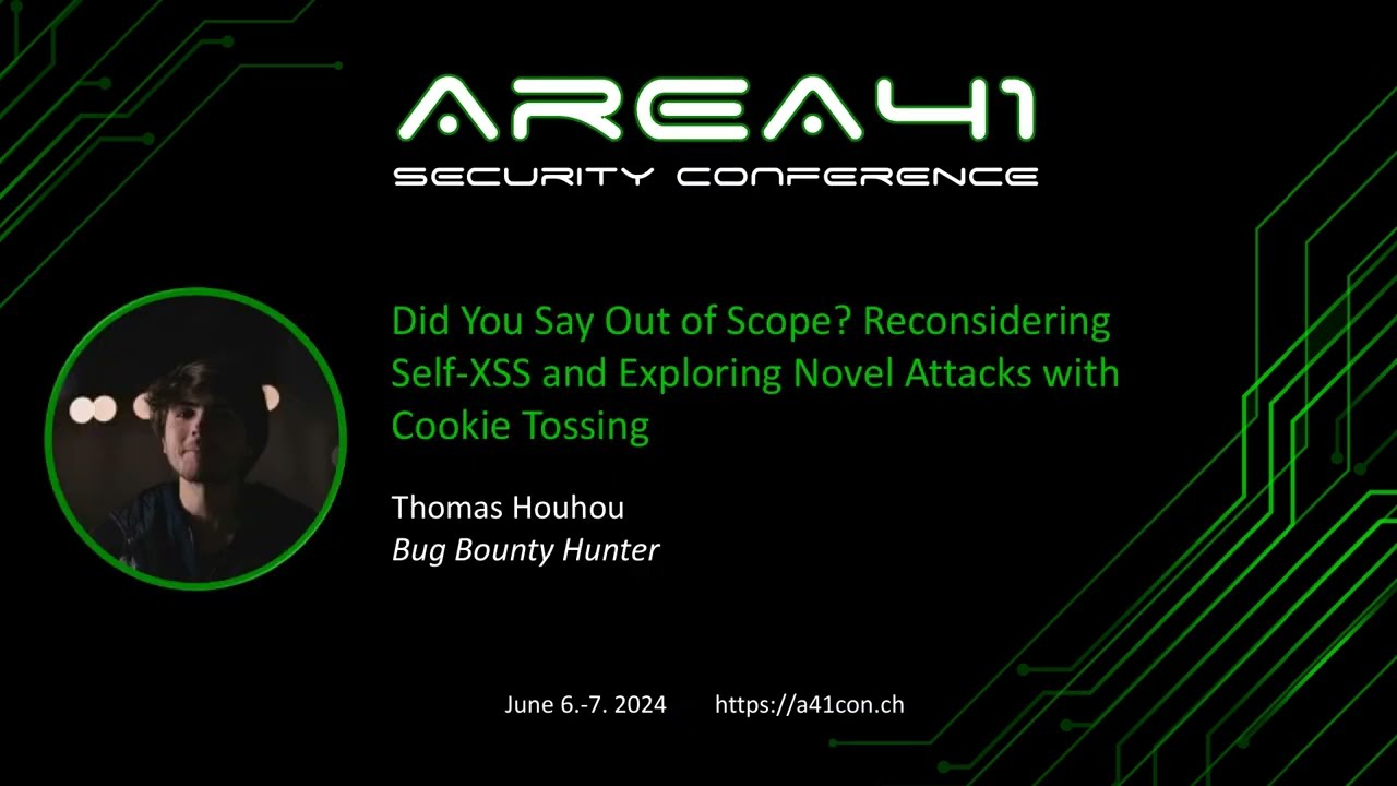 Reconsidering Self-XSS And Exploring Novel Attacks With Cookie Tossing - Thomas Houhou