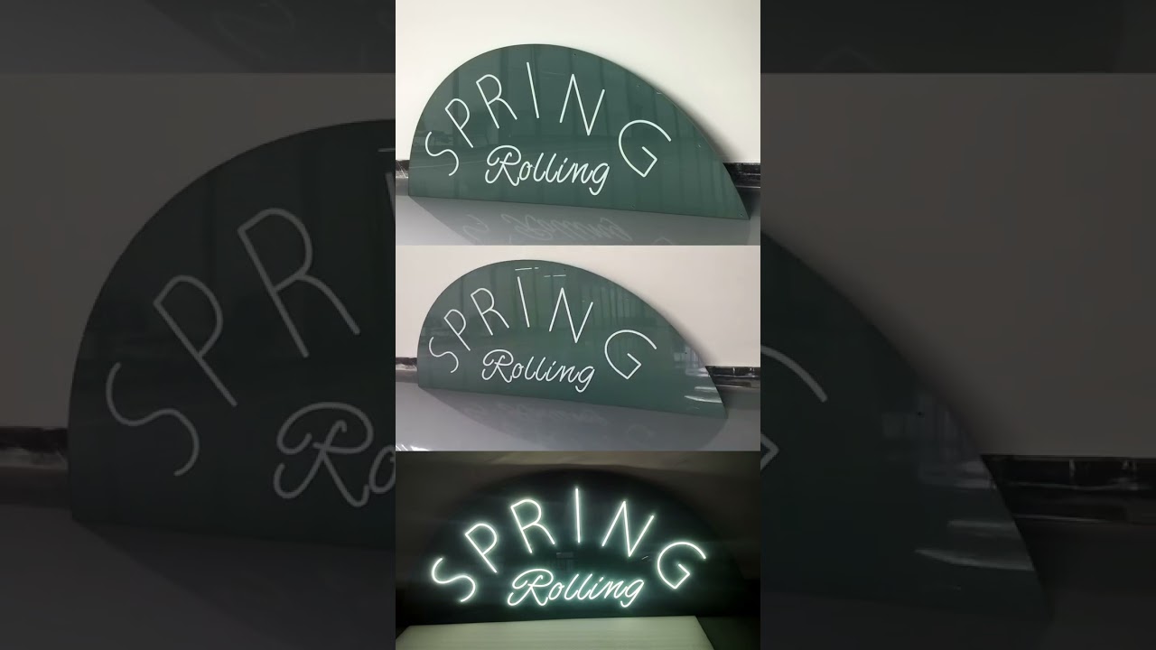 Custom Neon Sign for Spring Rolling by Neil Jou Productions