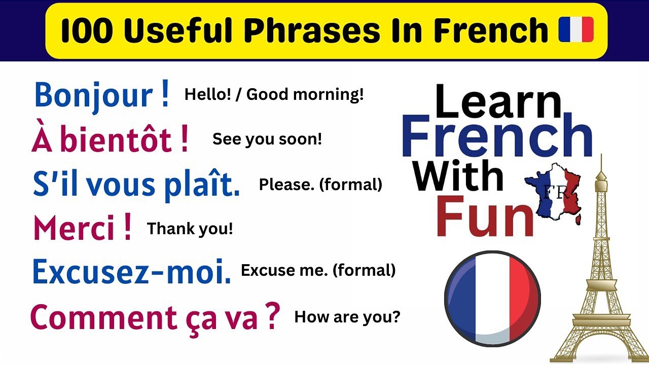 Useful French Phrases - You Must Know 🚀 Phrases essentielles en français 🇫🇷