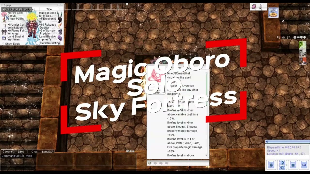 Magic Oboro - Sky Fortress (Solo Run) #ROGGH #ragnarokonline #ggh