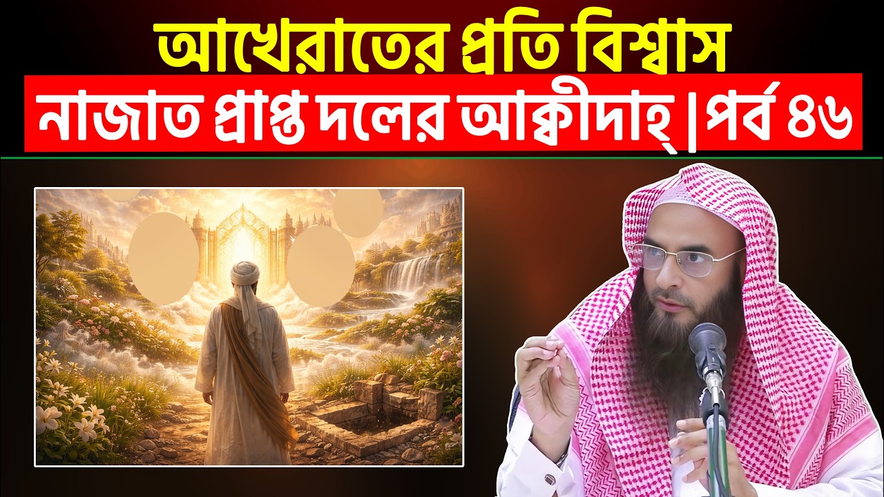 আখেরাতের প্রতি বিশ্বাস | নাজাত প্রাপ্ত দলের আক্বীদাহ্ | পর্ব ৪৬ | Sheikh Motiur Rahman Madani