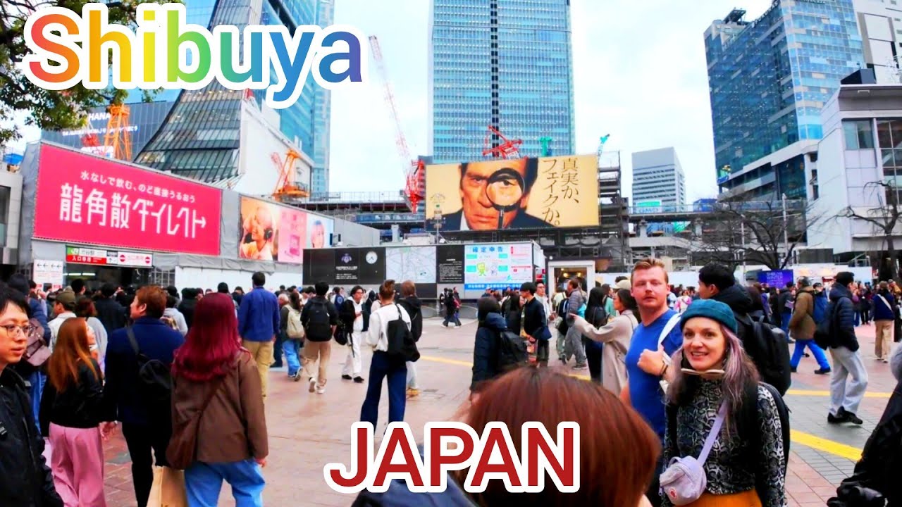 Harajuku Omotesando Shibuya walking tour. Tokyo, Japan. 