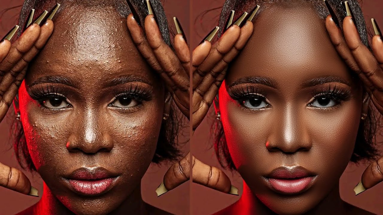 High-End Skin Retouching Beginner Photoshop Tutorial | Frequency Separation