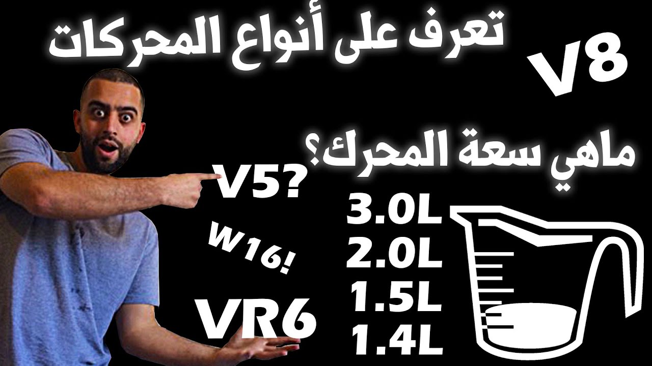 تعرف على أنواع المحركات وايضا سعة المحرك