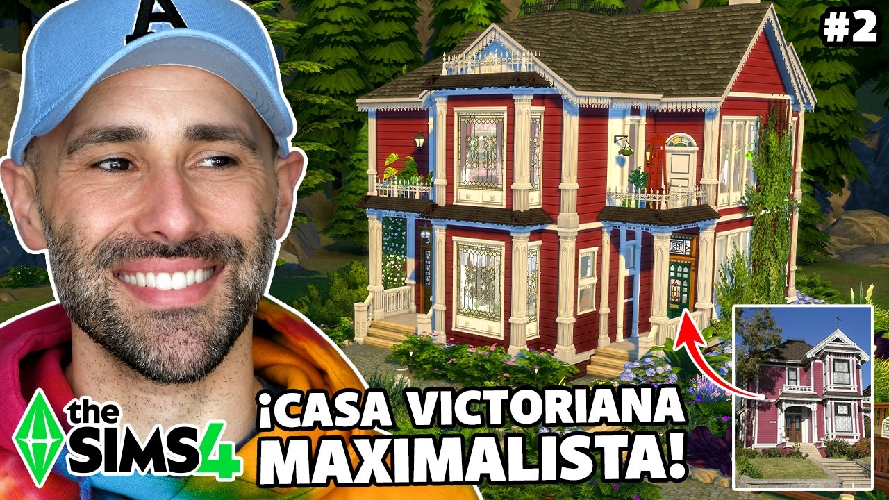 MANSIÓN VICTORIANA MAXIMALISTA en Los Sims 4 🏠 Videos de Construcción | Video 2