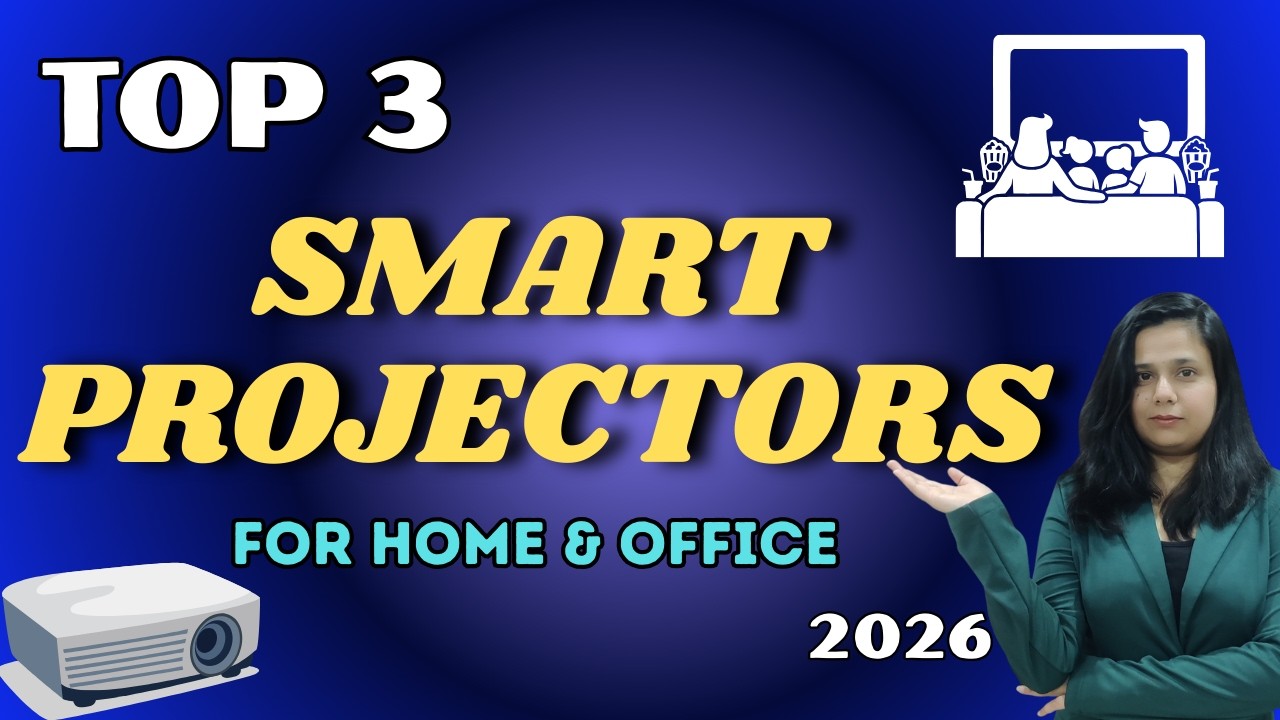 TOP 3 Projector for HOME & OFFICE in INDIA 2026 🎦 BEST Smart Projector for HOME in 2026