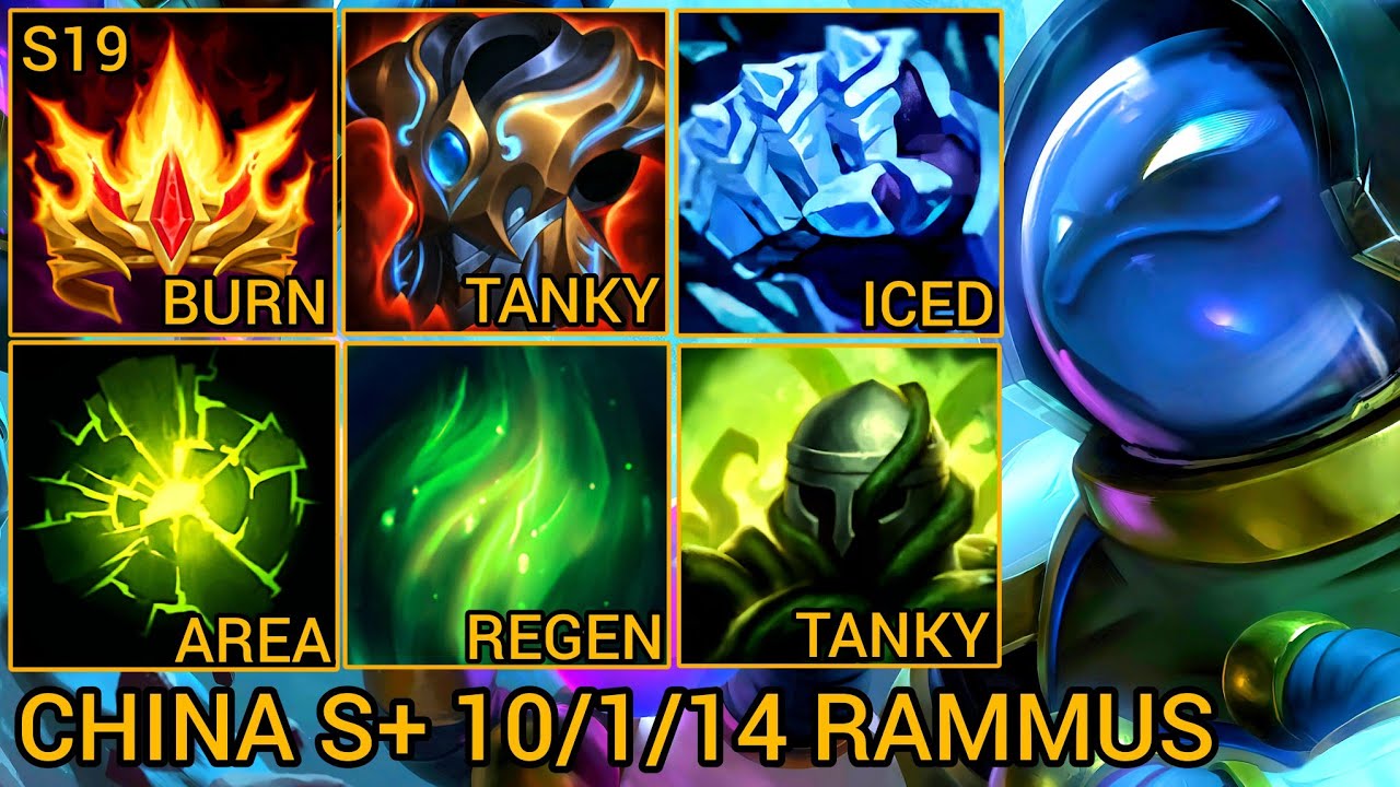 Challenger Rammus S Rating Jungle 10/1/14 - China Wild Rift New Build & Runes By Tiarty