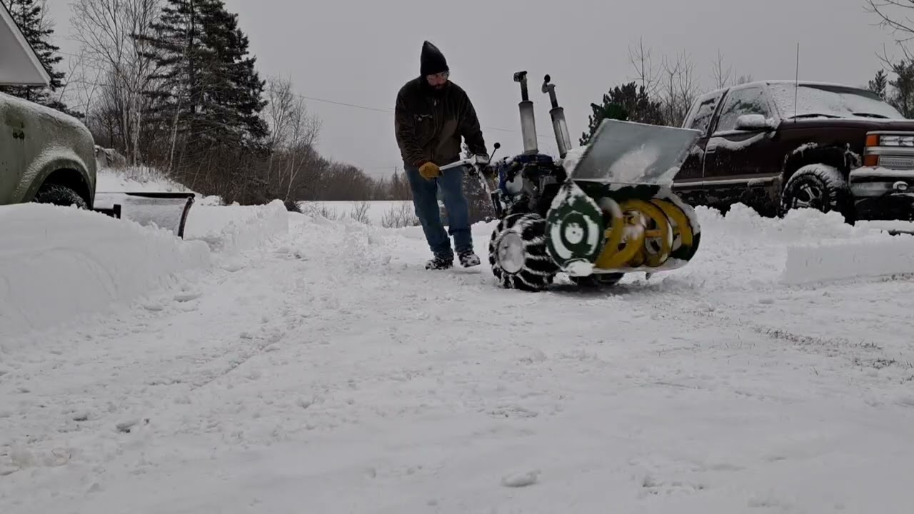 V twin snowblower takes on 2026 blizzard