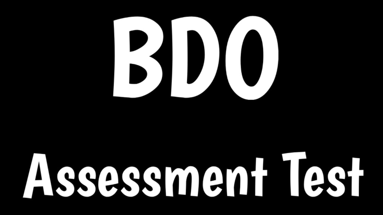 BDO Assessment Test | BDO Test Video Interview Questions & Answers |