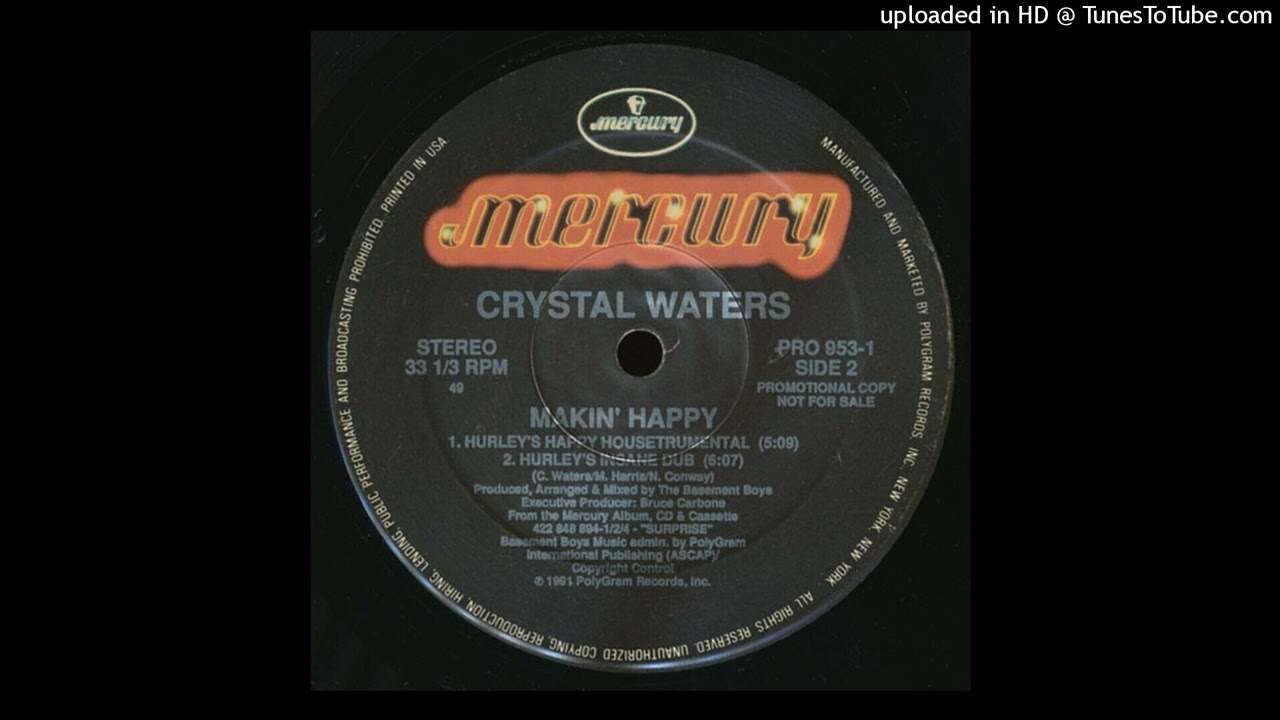 Crystal Waters - Makin' Happy (Hurley's Insane Dub) (1991)