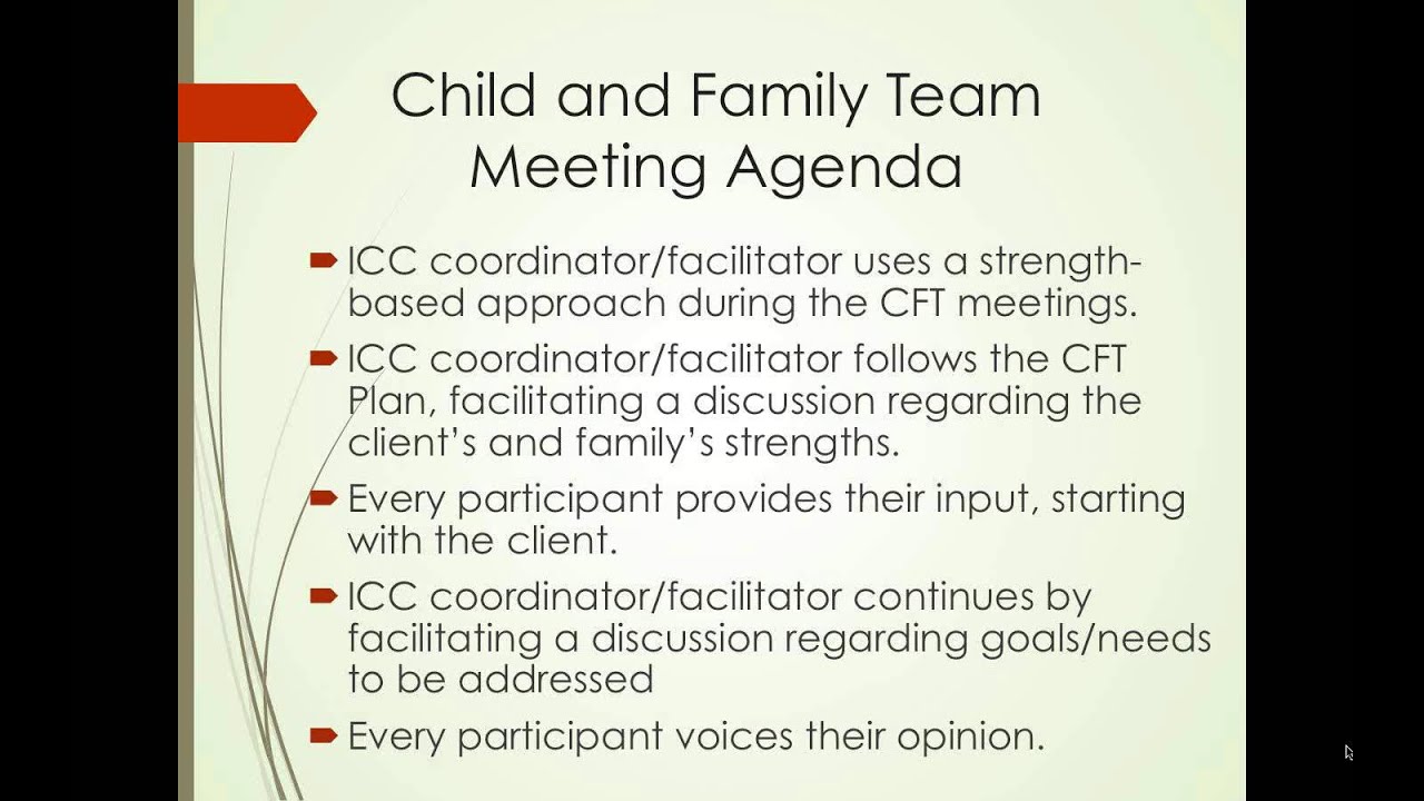 Implementing Effective Child and Family Team CFT Meetings