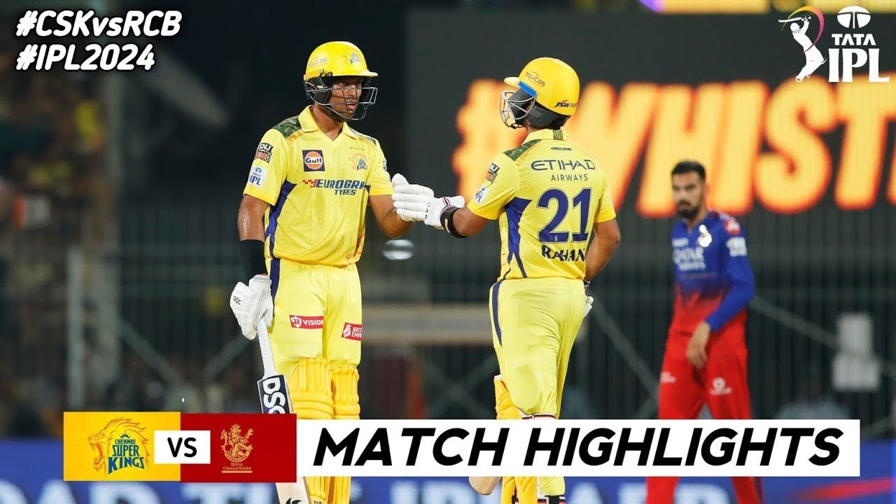 CSK vs RCB 1st Match IPL 2024 Highlights | IPL Highlights 2024 | Cricket ipl 2024 highlights