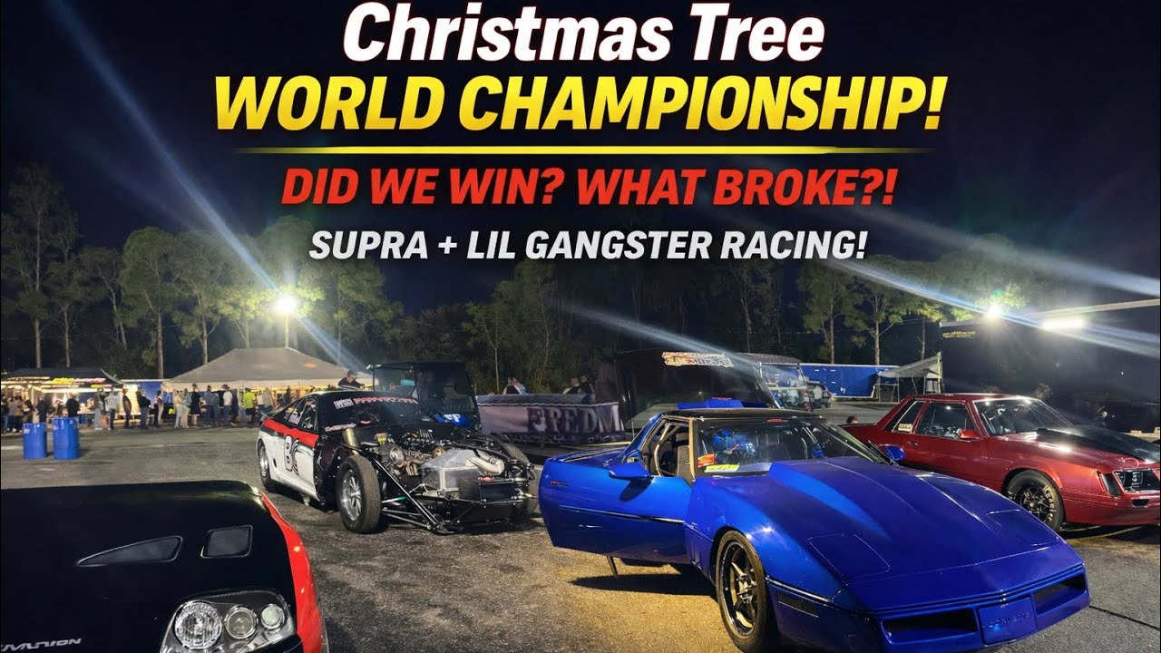 Cleetus’s Christmas tree drag racing world champion ship + lil gangster racing! Broke the rules?