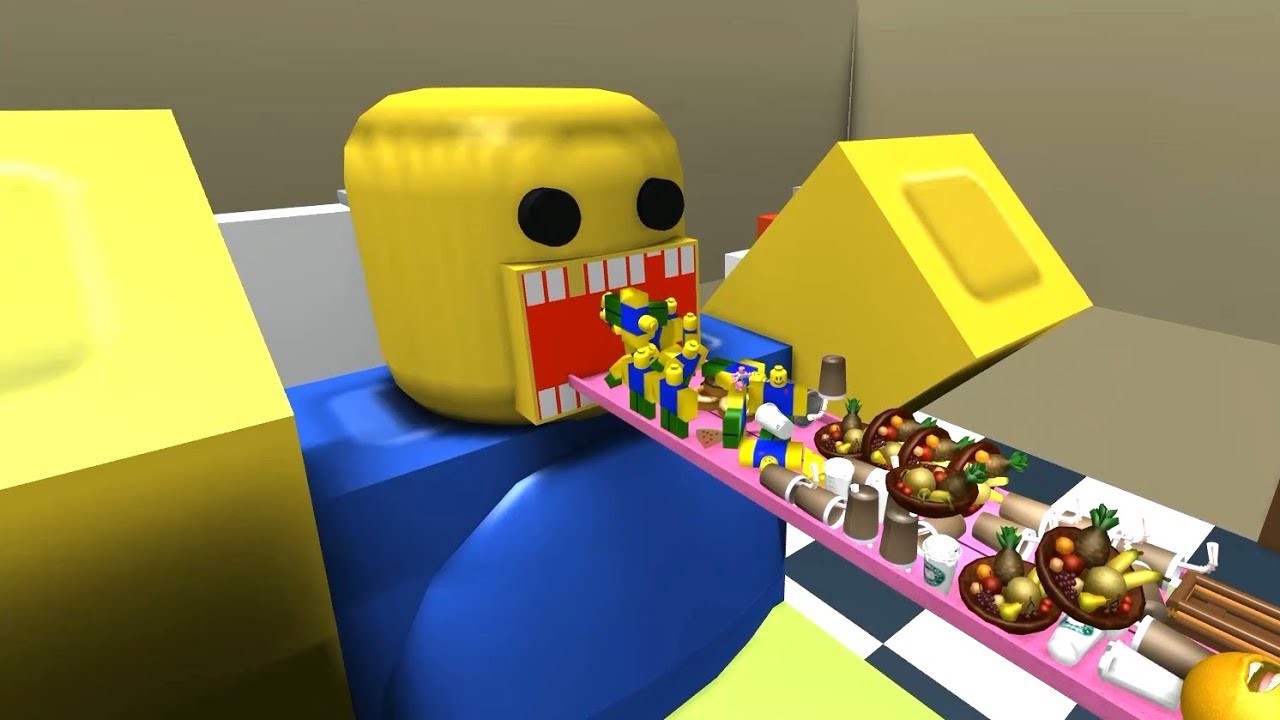 [로블록스(Roblox)] 거대 노랑이한테 밥줘요!!! 무거무거 많이묵어!!! 간단 리뷰 & 플레이 영상