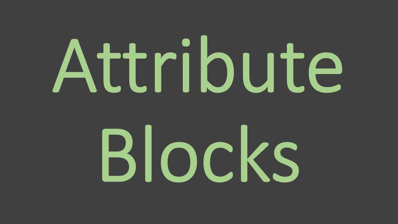 Attribute Block