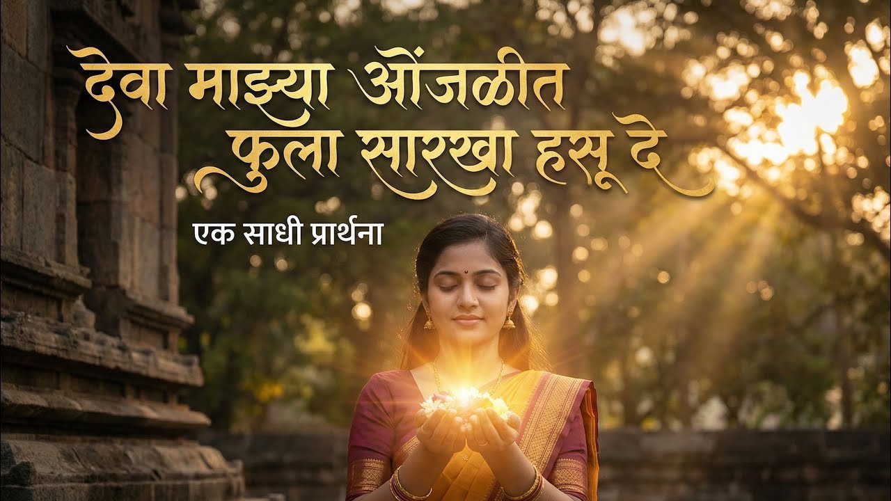 देवा माझ्या ओंजलित फूला सारख हसु दे  ! सकाळी संध्याकाळी प्राथना ऐका 