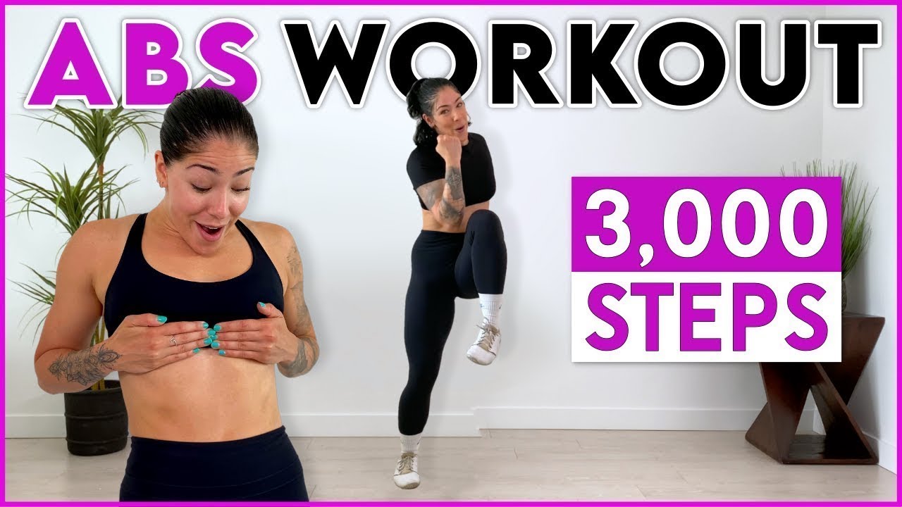 30 MIN STANDING ABS CARDIO WORKOUT (3,00 Steps)