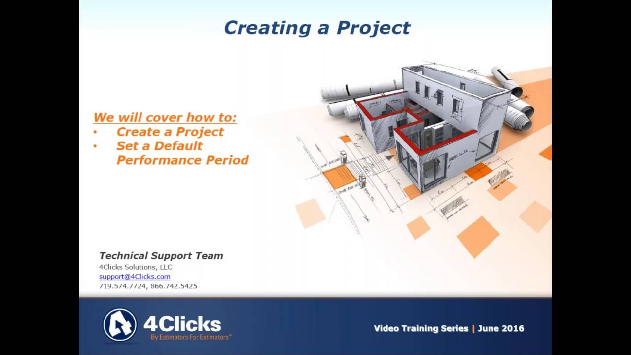 Training 101 -- Creating a Project