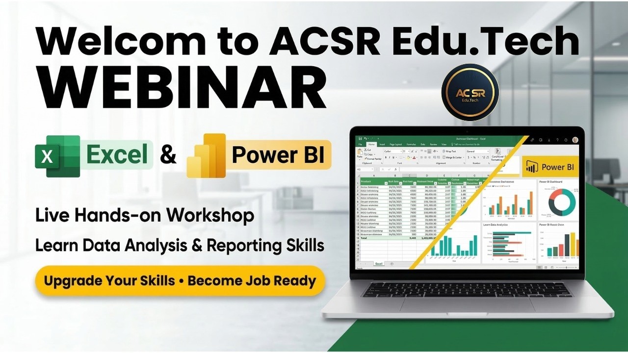 Live Advanced Excel & Power BI Demo Session | Learn How to Work with Data | 11 AM - 12 PM | 15-03-26