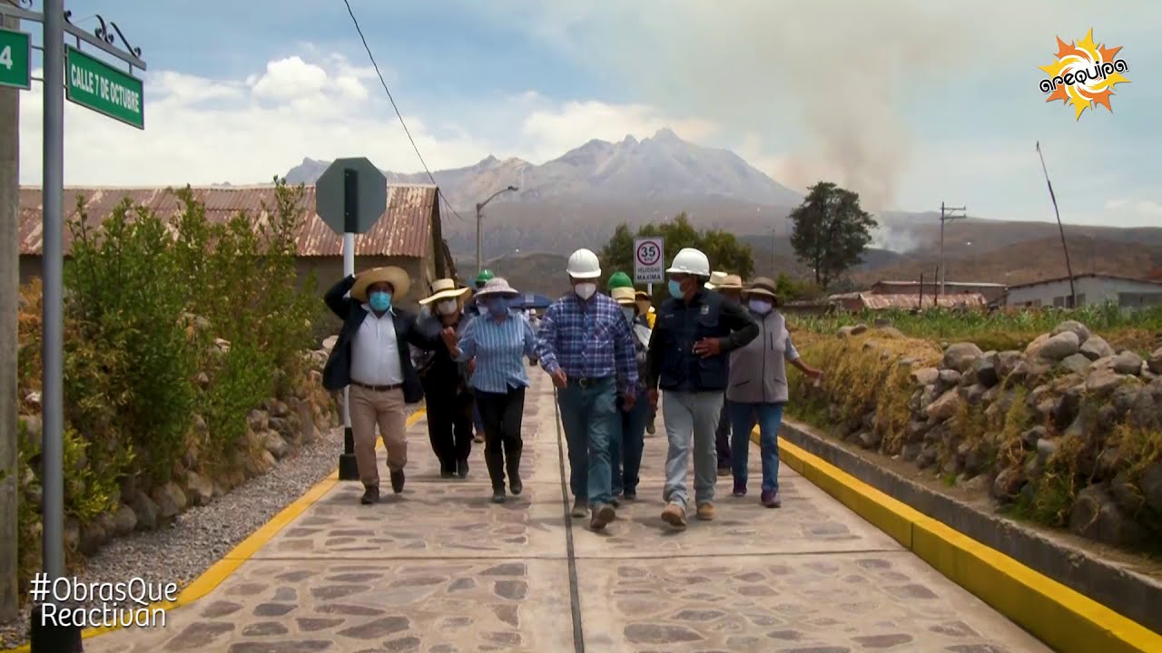 Inauguran empedrado de Piaca del distrito de Pocsi