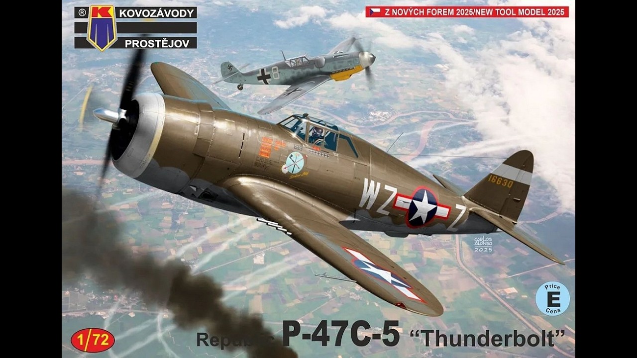 Republic P-47 C-5 Thunderbolt von Kovozávody Prostějov im Maßstab 1:72