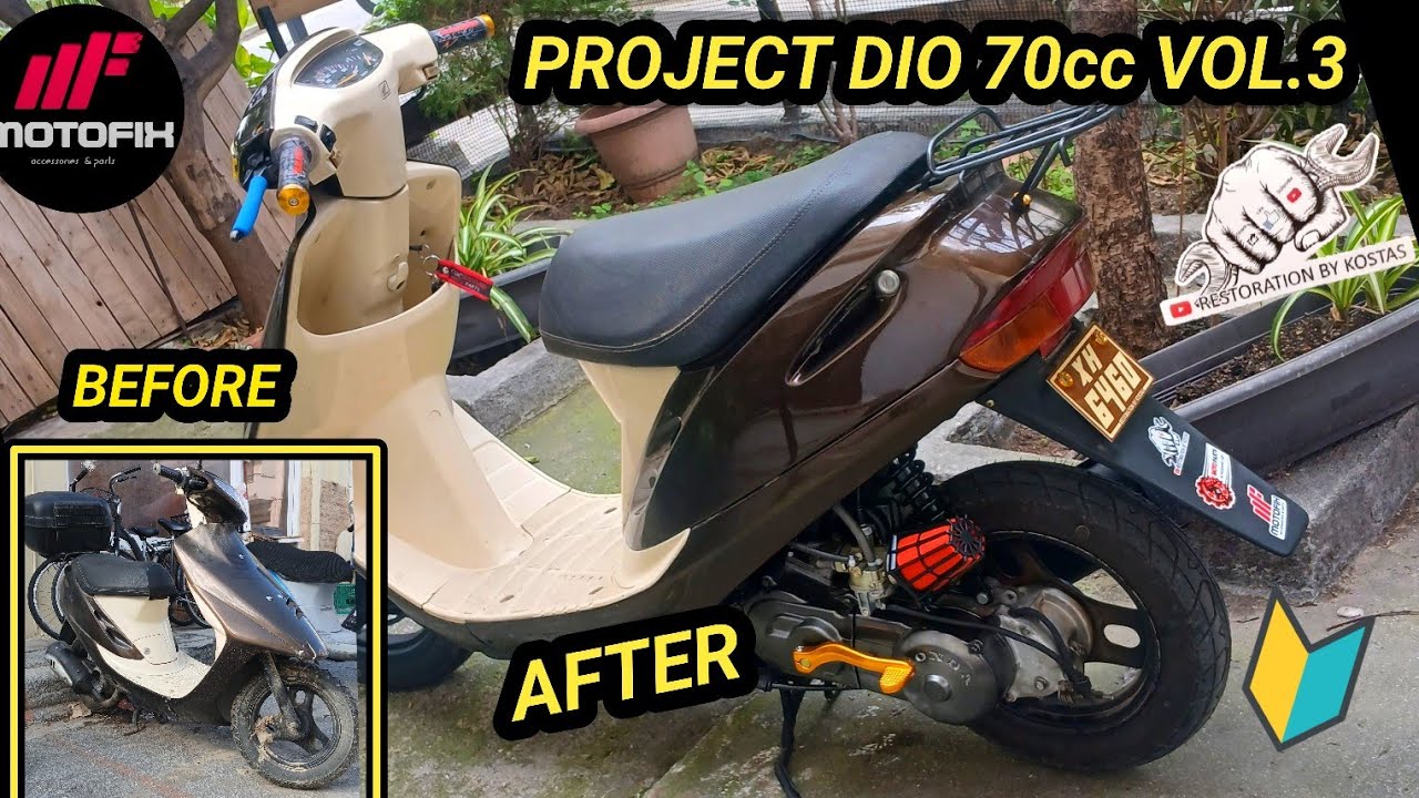 Dio Project Vol.3 – Εξωτερική Αναβάθμιση & Μοτέρ Upgrade! #HondaDio #Jog #Tact #Malossi #Polini