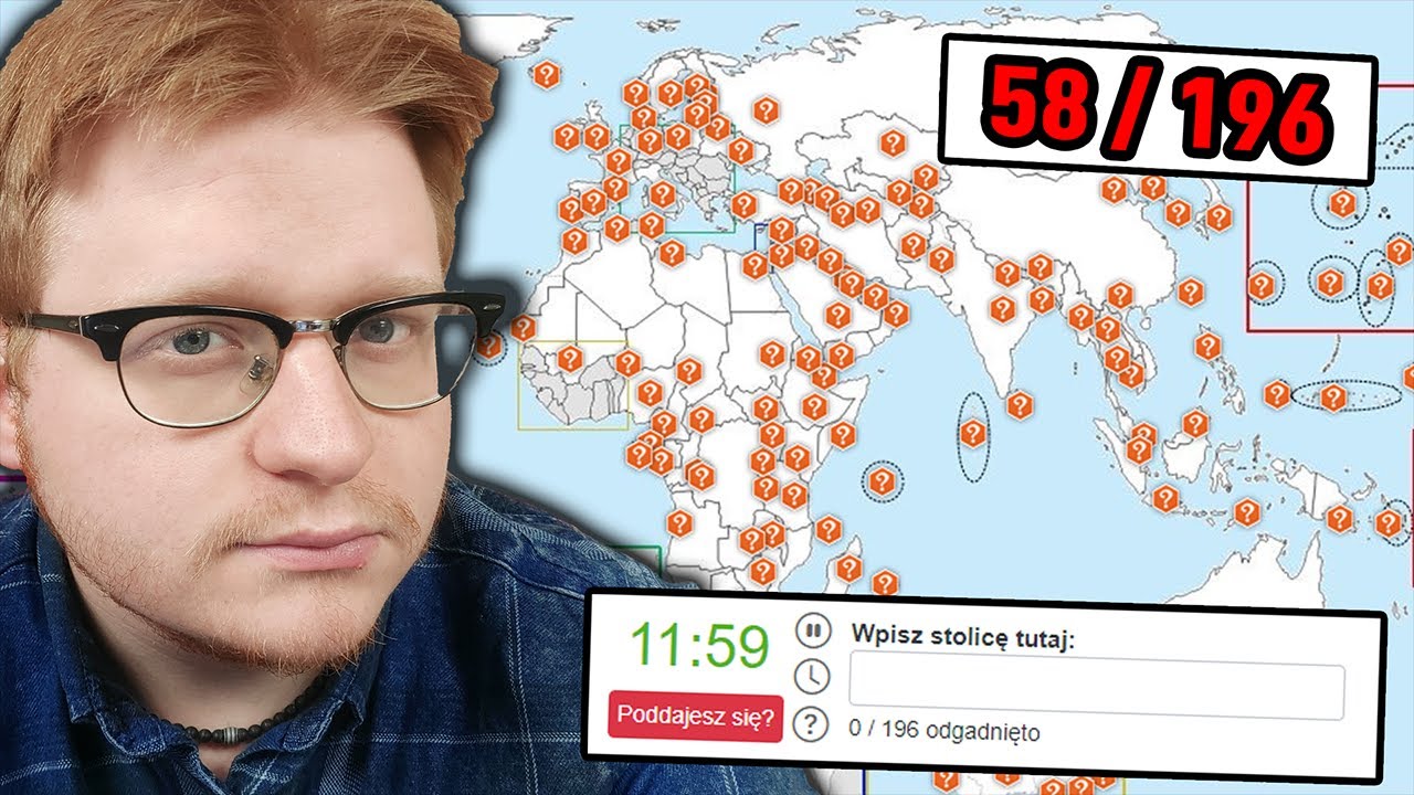 Czy wymienie WSZYSTKIE STOLICE ŚWIATA?