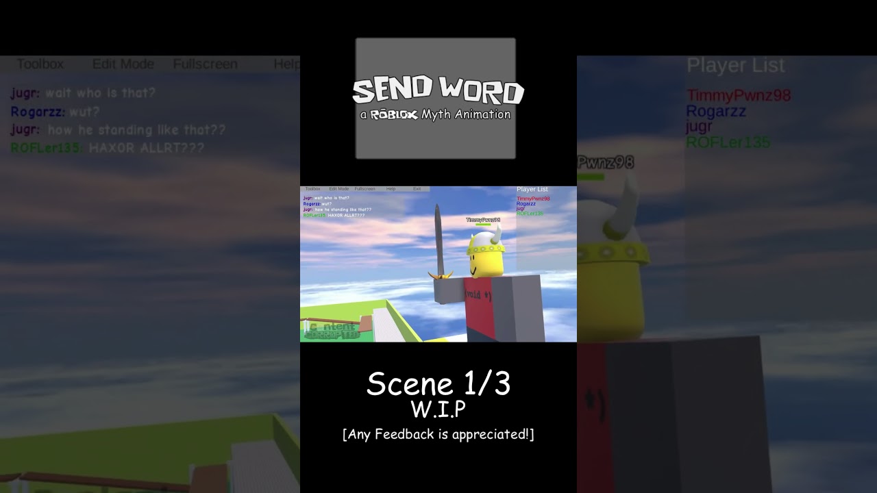 SEND WORD - Scene 1 [Upcoming ROBLOX Myth Animation] 