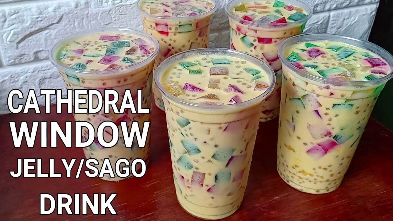 Cathedral Window Jelly Sago Drink