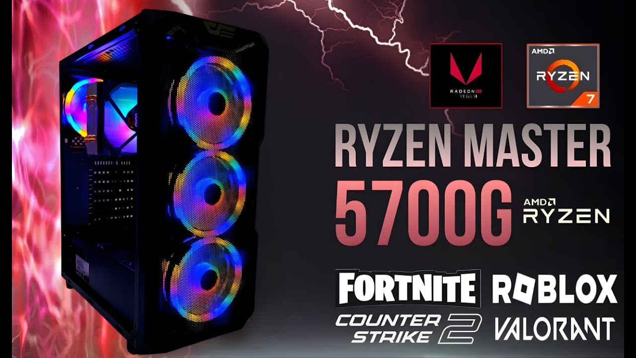 Ryzen 7 5700G + Radeon Vega 8 🎮 Ryzen Master - Recenzja komputera gamingowego i TEST FPS (2025)