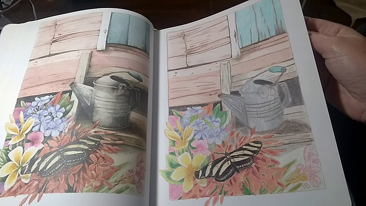 Inspired By Nature Marjolein Bastin Coloring Book Flip Through
