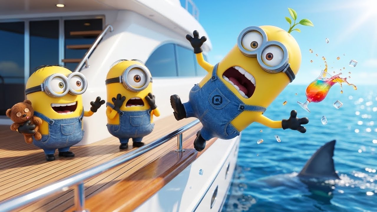 OVERBOARD SPLASH! 🌊 Minion Bros Yacht Prank Gone Wrong | Funny Minions Animation