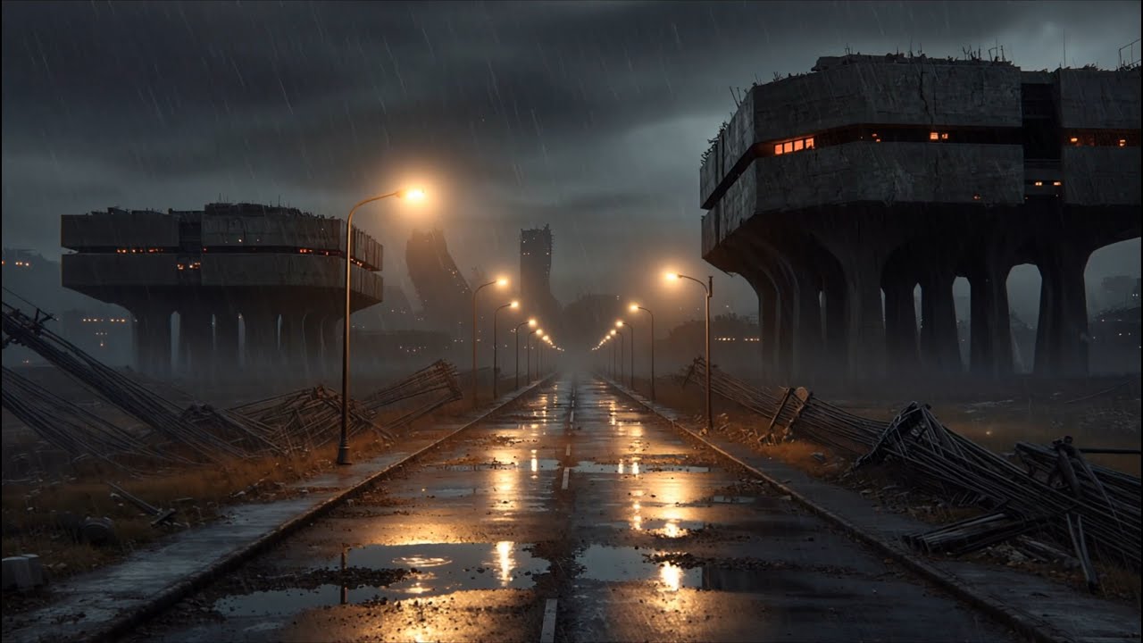 The Empty Highway // Heavy Rain & Brutalist Echoes