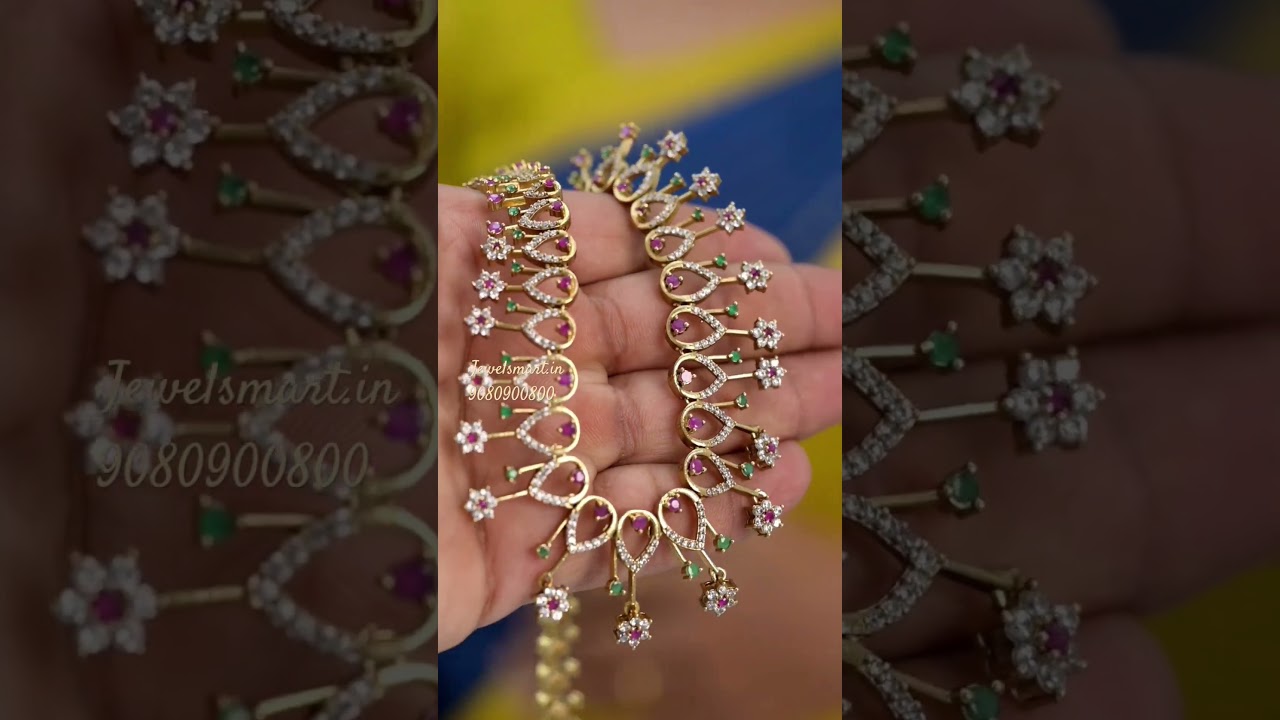 Antique Diamond Look Long Necklace | Delicate Design | Latest Trending Jewelry 