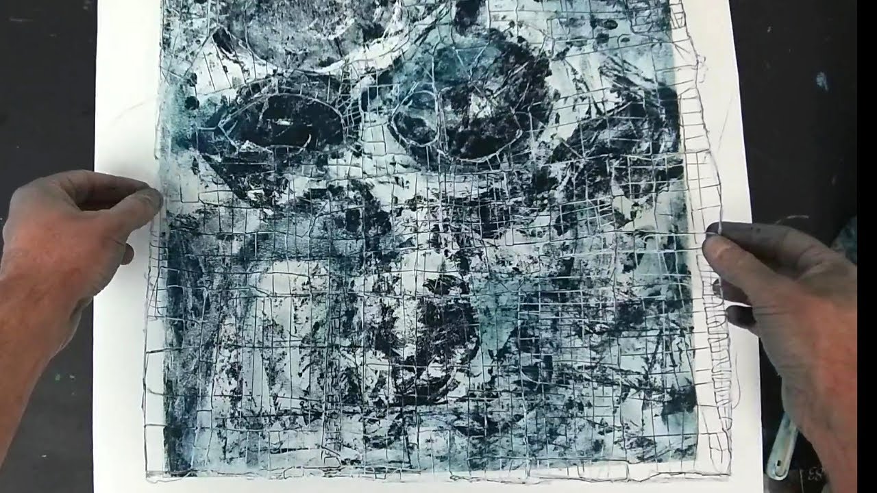 Monoprinting on 2 layers
