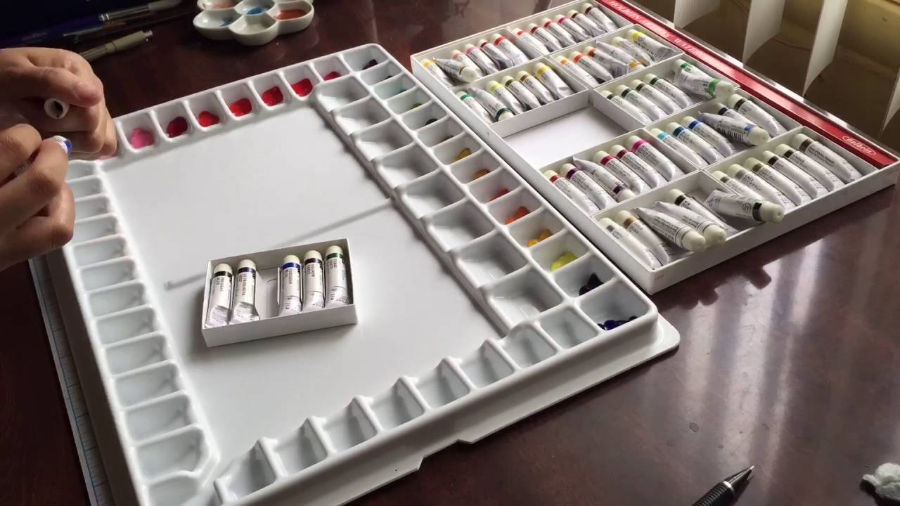 Setting Up My New Watercolor Palette (HOLBEIN)