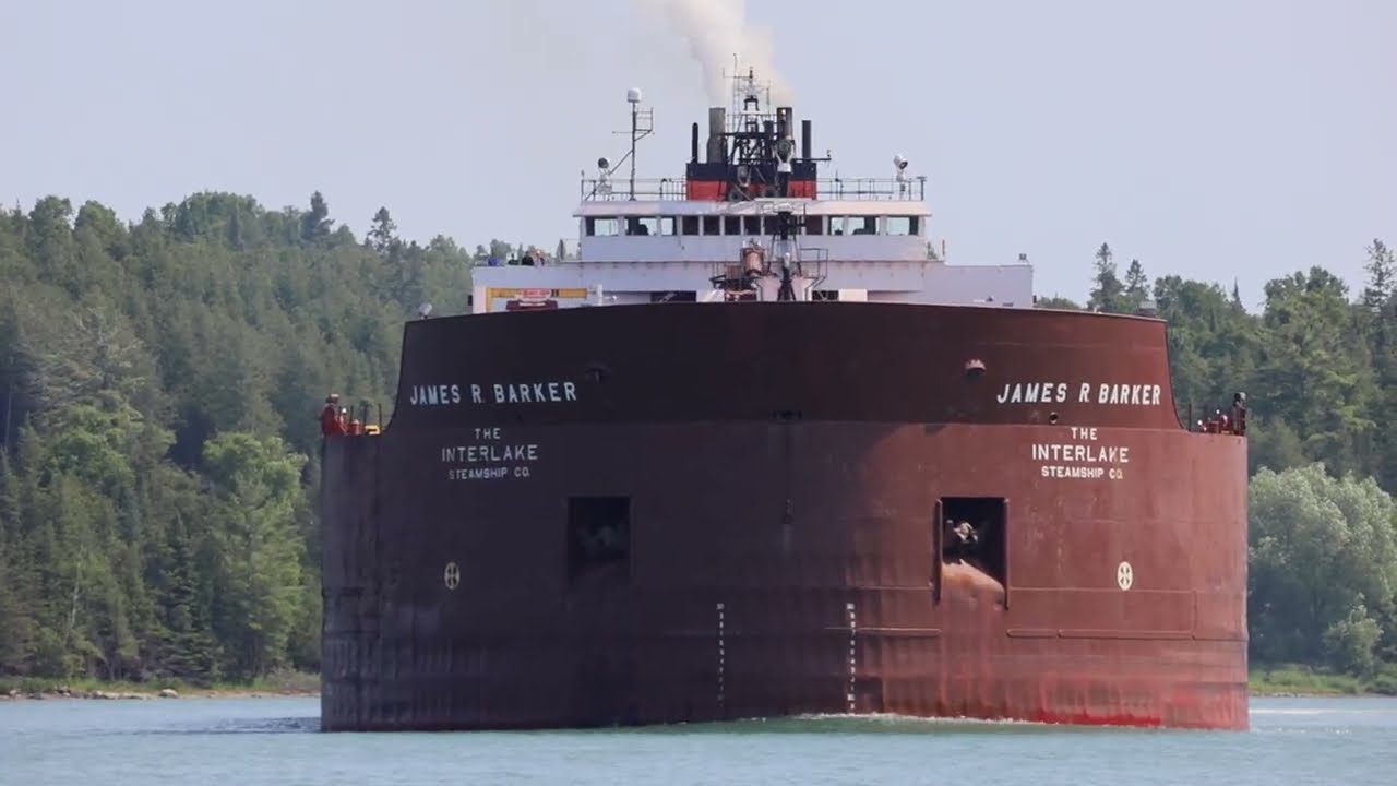 James R Barker upbound at Johnson's Point Middle Neebish - St Mary's River 07.03.25