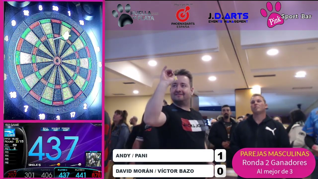 HUELLA DE PLATA 2023 - ANDY Y PANI vs. DAVID MORAN Y VICTOR BAZO - PAREJAS MASCULINAS