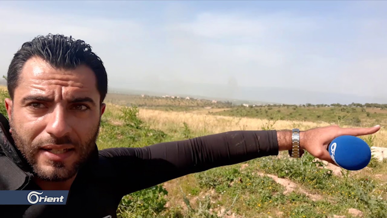 لحظة استهداف ميليشيا أسد لبلدة كفر نبودة وطريق النازحين في ريف حماة - سوريا