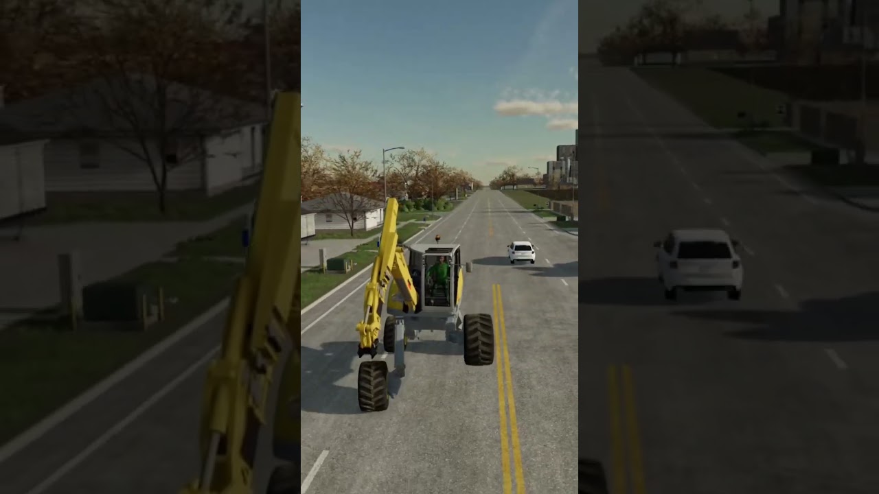 Trying The NEW Menzi Muck in (farming simulator 22) #shorts #fs22 #simulator