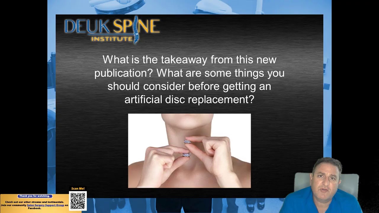 Deuk Spine Institute WEBINAR: The Most Common Complications With Artificial Discs