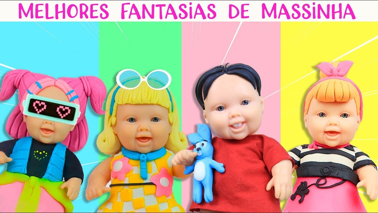 Megie e Mia se Transformam nas Melhores Fantasias da Massinha