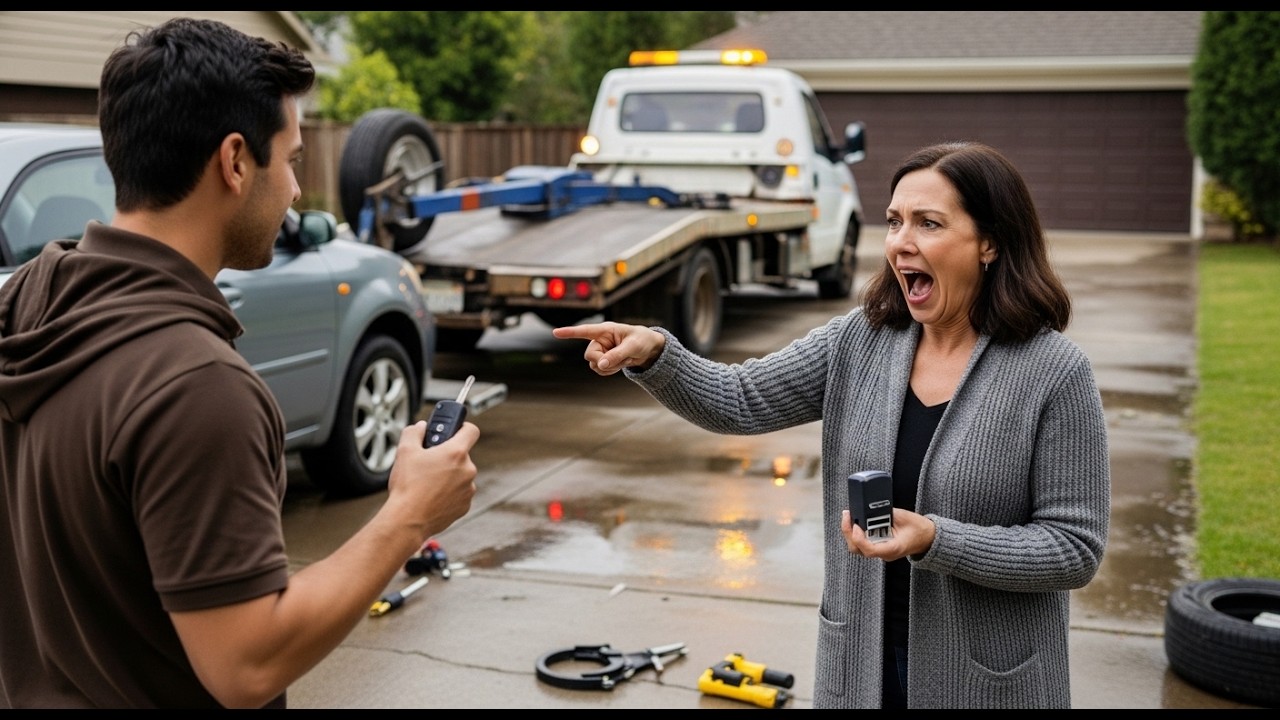 The Tow Truck Backed Into My Driveway While The HOA President Directed Traffic Like She Owned The
