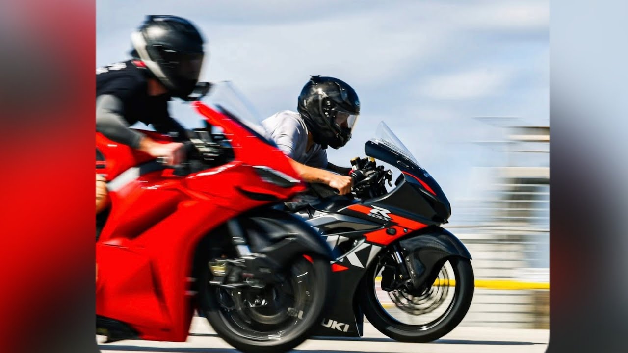 Ducati Panigale V4 2025 года против Suzuki GSXR1000 против Kawasaki ZX10. Воскресенье