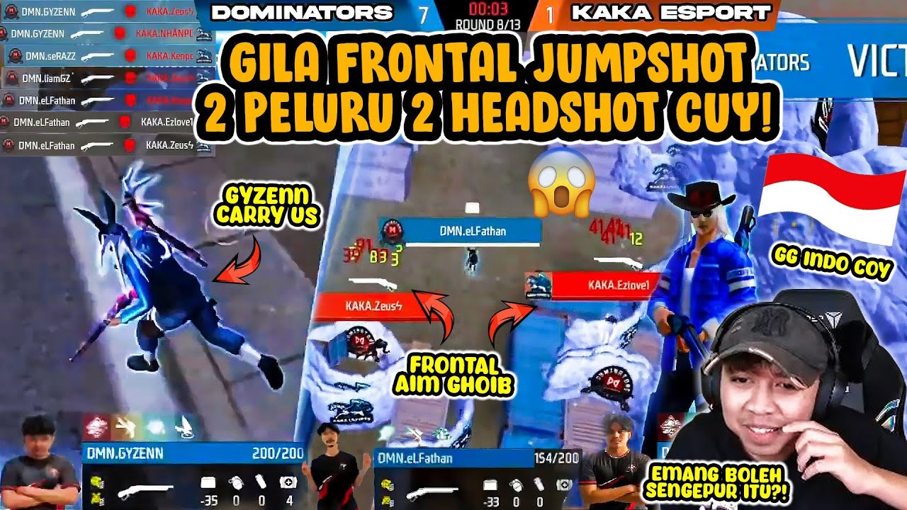 GILA MOMENT FRONTAL 2PELURU 2 KEPALA CUY?! DOMINATORS Vs KAKA MATCH TERAKHIR!?