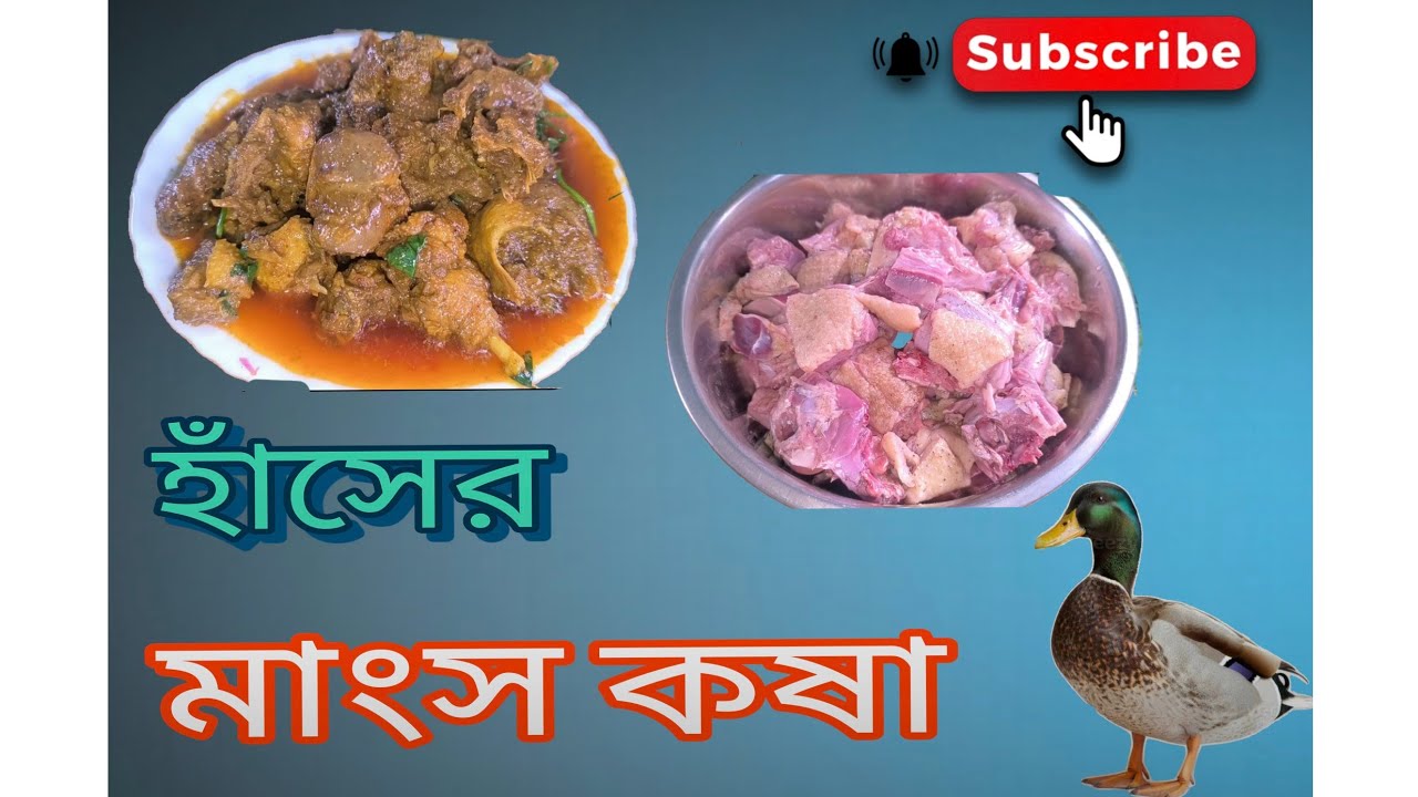 হাঁসের মাংস কষা কিভাবে রান্না করবে । Haser mangsho kivabe ranna kore 